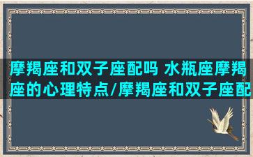 摩羯座和双子座配吗 水瓶座摩羯座的心理特点/摩羯座和双子座配吗 水瓶座摩羯座的心理特点-我的网站